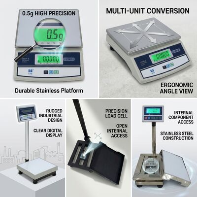 Dual Display Digital Weighing Scale 10kg Price Computing Bench Retail Counter Scale